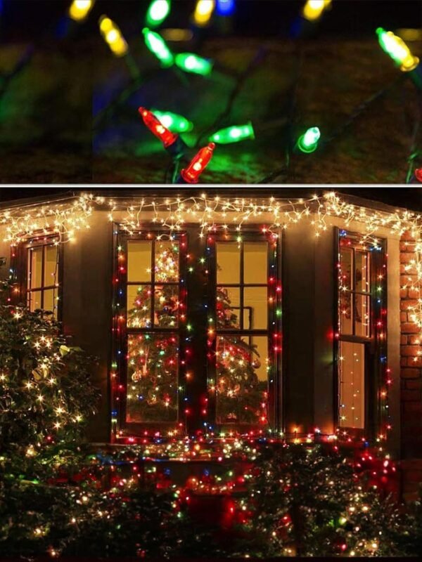 Twinkle Star 50 LED Battery Operated Christmas Lights 16 ft, Waterproof Tree Lights with 8 Lighting Modes, Indoor Outdoor Patio Garden Party Wedding Christmas Decoration, Multicolor - Image 7