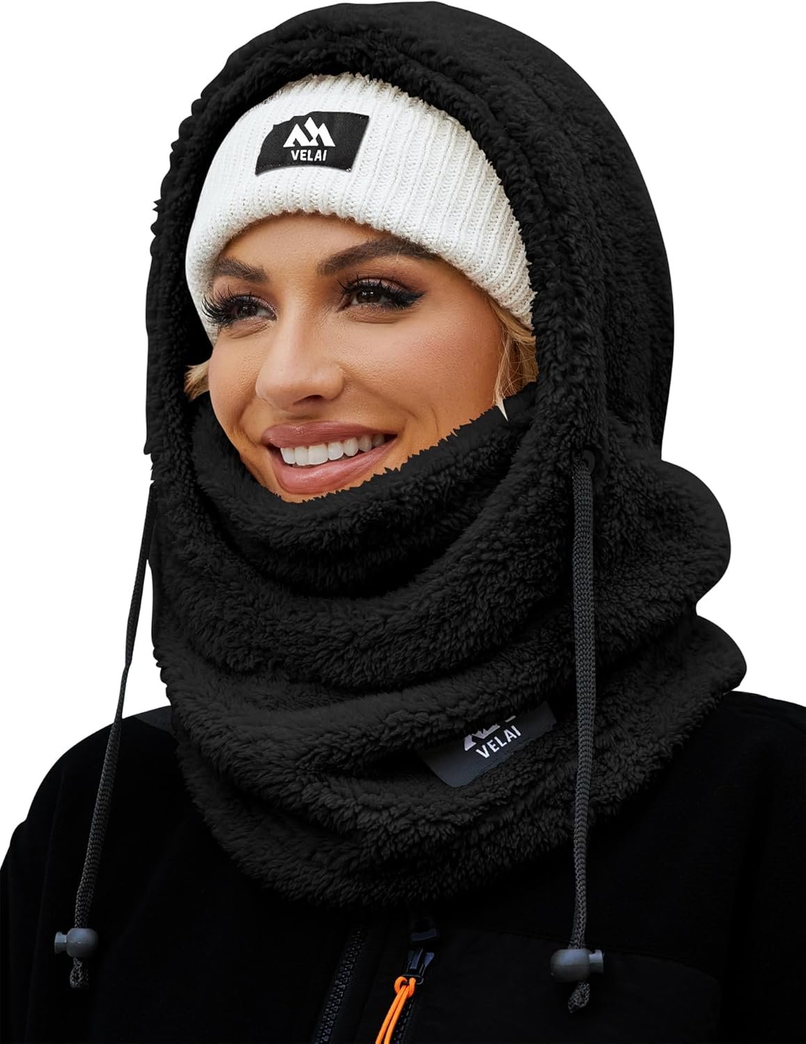 Balaclava Fleece Ski Mask for Men Women Winter Face Masks Windproof Hooded Scarf Cold Weather Hat Neck Warmer - Image 2