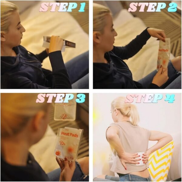 Body Warmers - 60 Packs Disposable Adhesive Heat Patches for Up to 12 Hours of Safe, Natural Heat, Ideal for Outdoor Activities Like Skiing, Hiking & More, Fastest Activation for On-The-Go Warmth. - Image 7