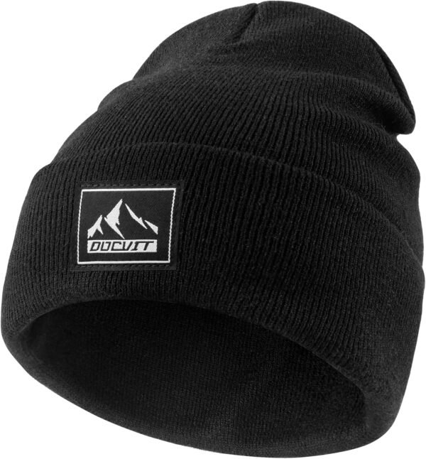 Knit Cuffed Beanie Warm Winter Hats Unisex Skull Knit Cap Fashion Ski Hat for Men and Women - Image 3