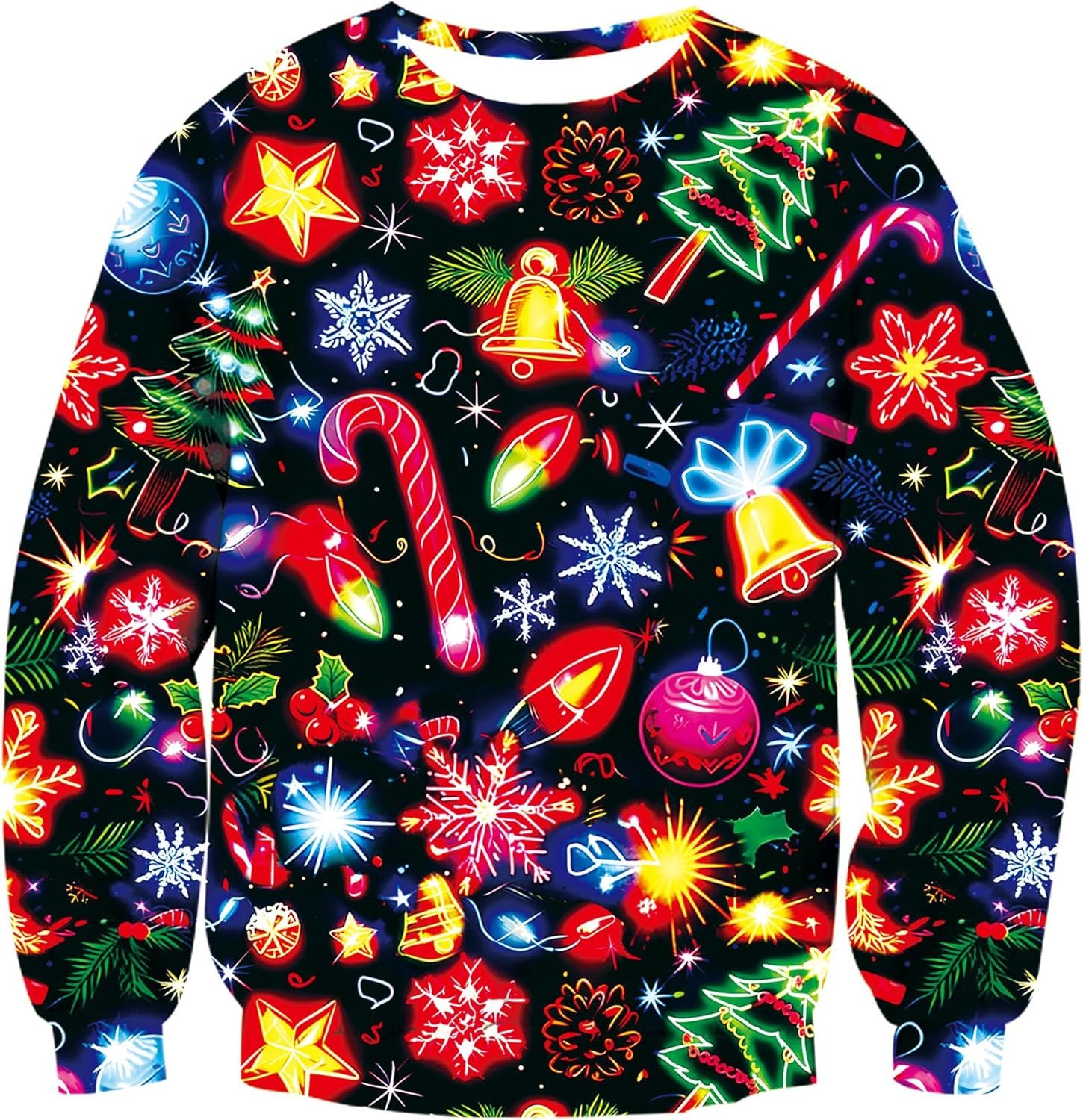 Ahegao Unisex Ugly Christmas Sweater 3D Printed Funny Graphic Pullover Sweatshirts for Party - Image 2