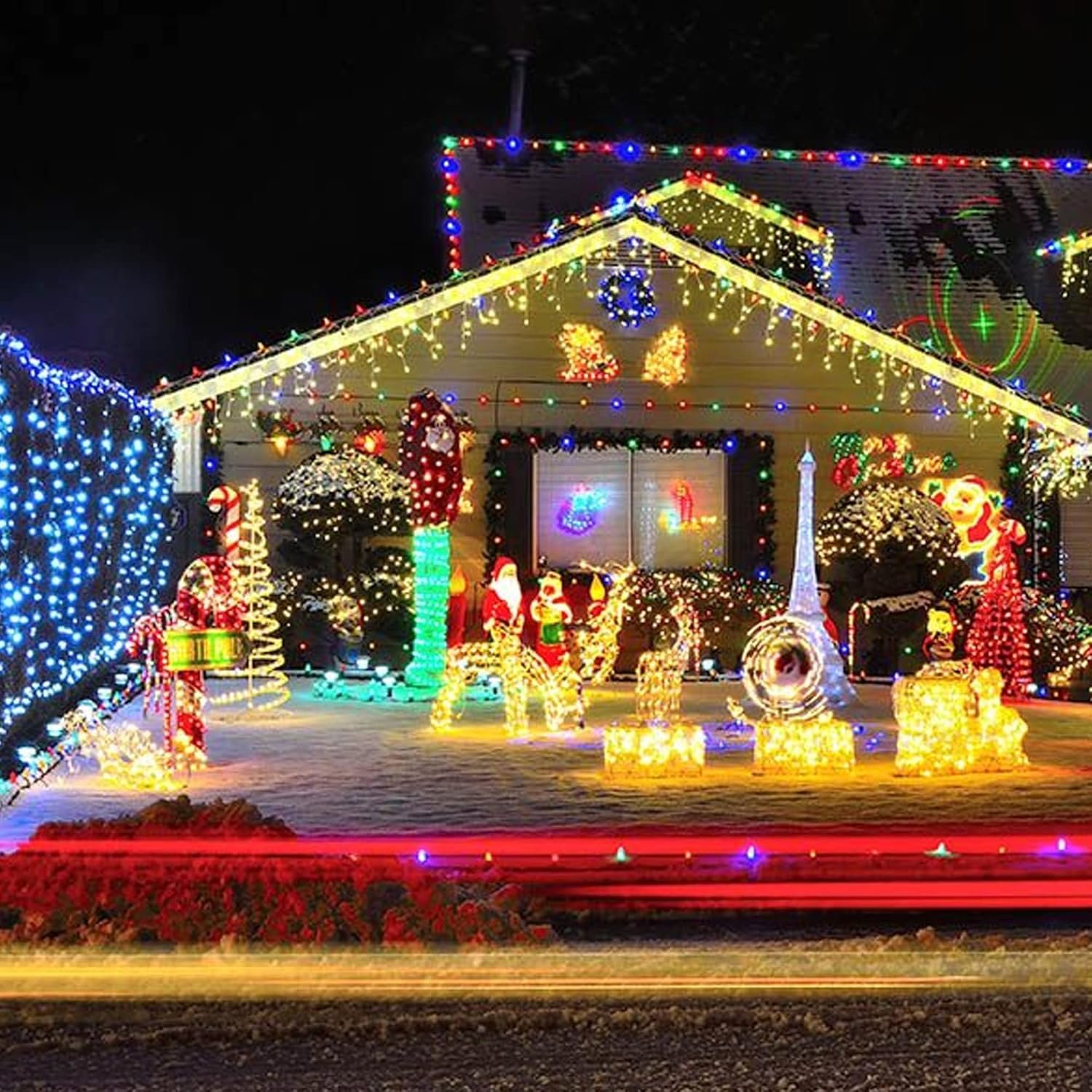 TW SHINE Warm White Christmas Lights Outdoor, 20FT 100 Count Incandescent Christmas Lights Indoor, Waterproof Christmas Tree String Lights for Xmas Decorations - Image 6