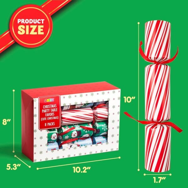 JOYIN 8 Pack Christmas Party Favor Non-Snap Christmas Party Table Favors with Holiday Party Favor Supplies for Kids and Adults, Christmas Parties, Dinners and Holidays - Image 5
