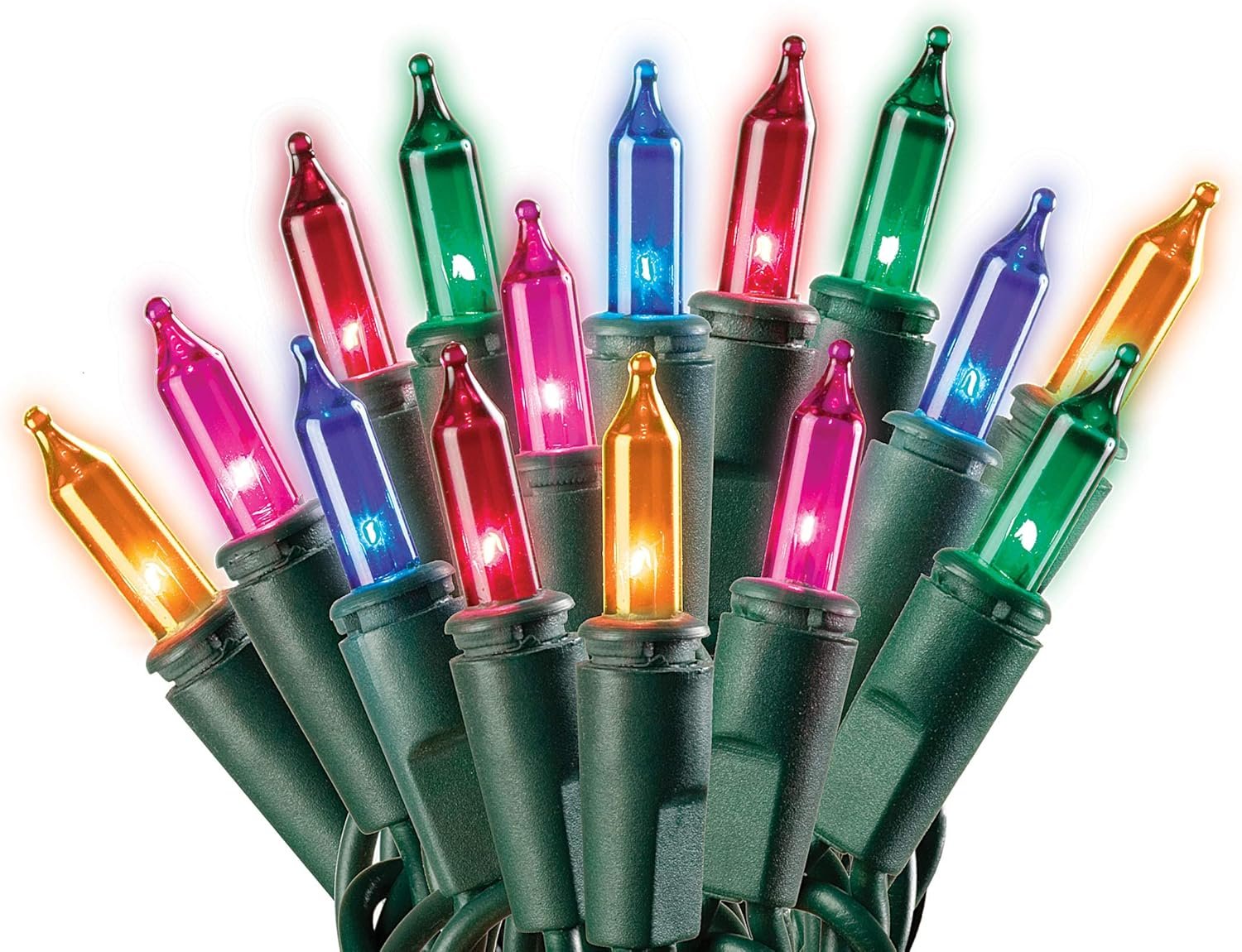 SYLVANIA Christmas Lights, Multi 300 (2x150) Light Set, Green Wire. 64.75' Total Length. For Indoor and Outdoor use. - Image 3