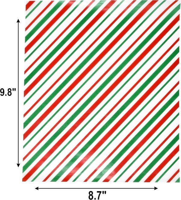 Gift Boutique 120 Sheets Christmas Wax Paper Parchment Paper Cookie Food Liners Colored Candy Wax Baking Grease Proof Holiday Wrapping Papers for Gifts - Image 3