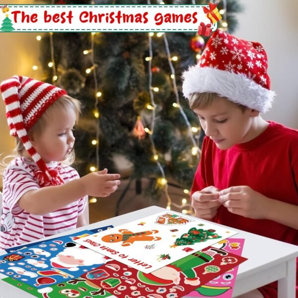 OHOME Christmas Stickers - Stocking Stuffers for Kids - DIY Christmas Crafts for Kids - Kids Christmas Gifts Activity Party Favors Supplies | Christmas Games | Toddler Stocking Stuffers(24 Sheets) - Image 7