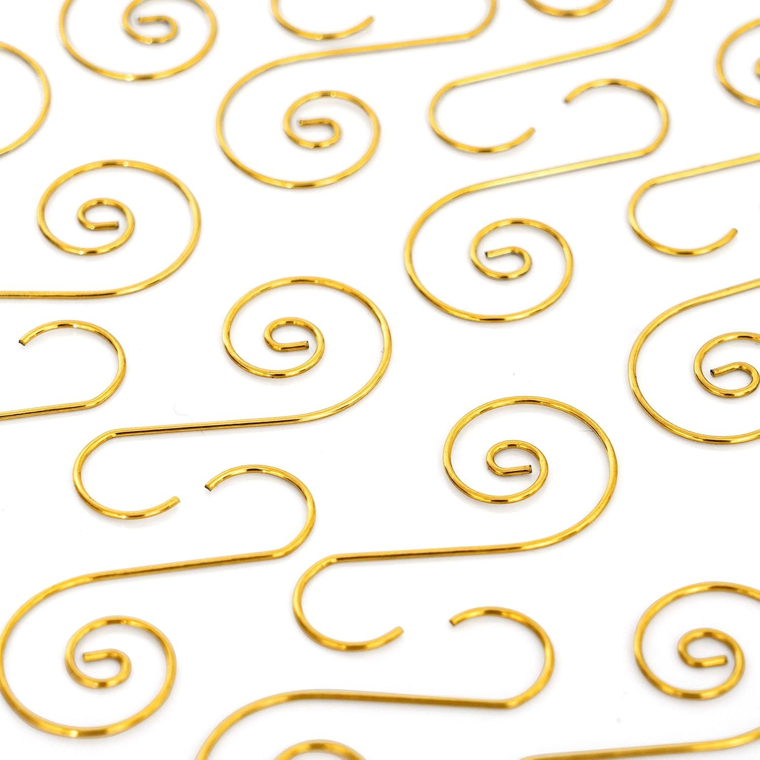 R N' D Toys Tree Ornament Hooks - Christmas Tree Decorating Metal Wire Hangers for Hanging Decorations - Pack of 120 (Gold) - Image 3