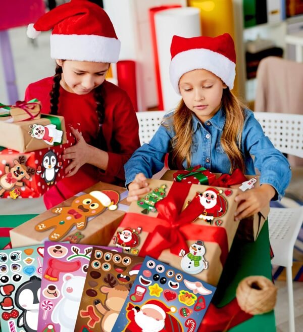 HSHFAMIIY Christmas Stickers for Kids -Stocking Stuffers for Kids- Christmas Stocking Stuffers for Kids - Christmas Decorations,Christmas Party Favors for Boys and Girls Ages 3 4 5 6 7 8 - Image 6