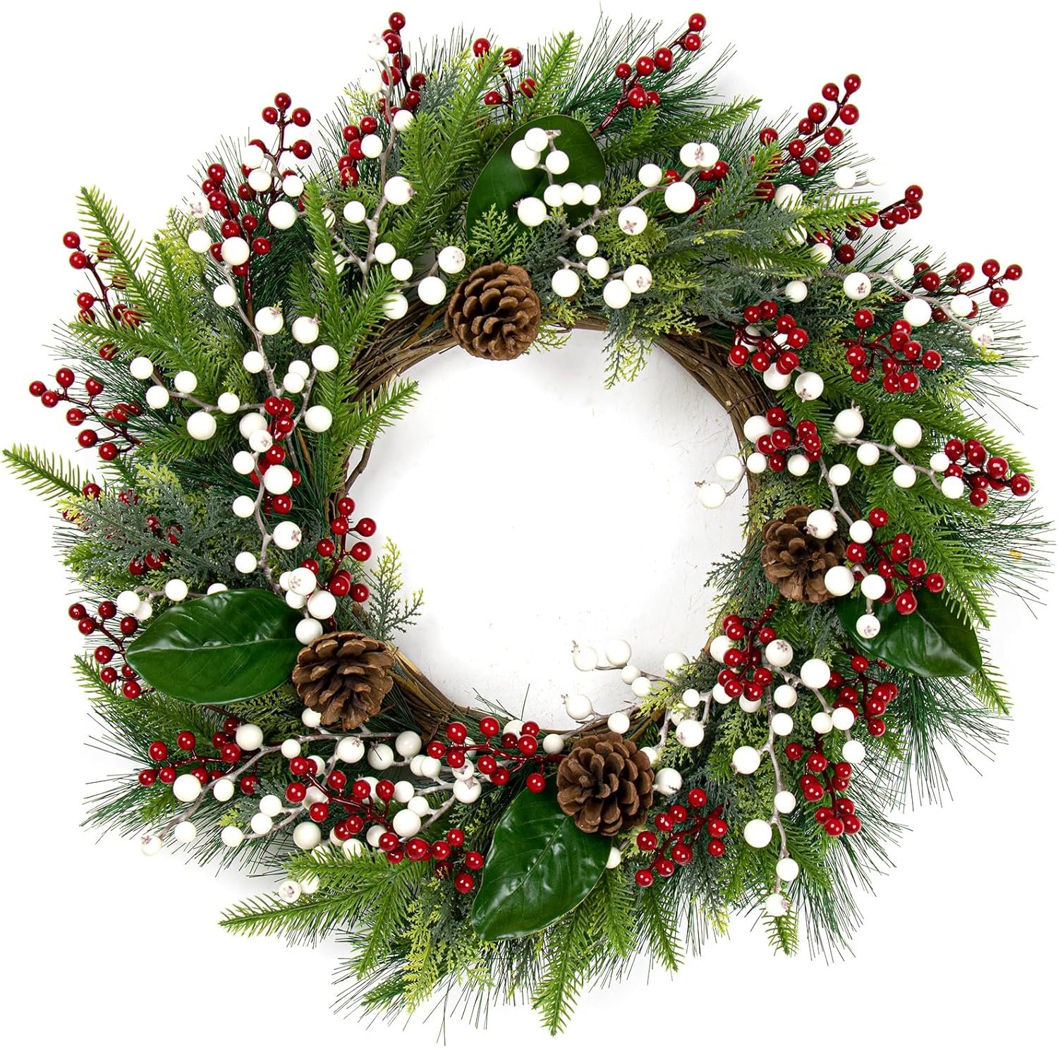 32 Pack Christmas Tree Decorations, Artificial Red Berry Stems 6.5inch Christmas Berry Picks with Holly Berries for Xmas Winter Holiday Home DIY Ornaments - Image 4