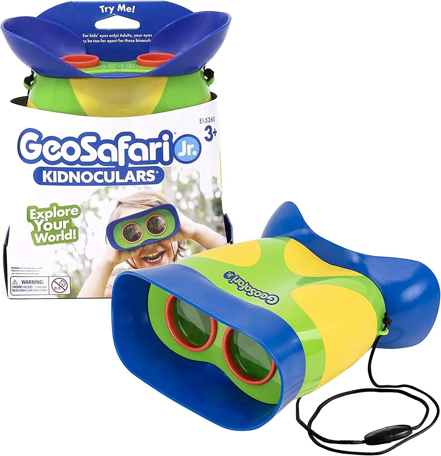 Educational Insights GeoSafari Jr. Kidnoculars - Binoculars for Kids Ages 3+, STEM and Outdoor Toys for Toddlers, Gifts for Toddlers, Stocking Stuffers for Kids - Image 2