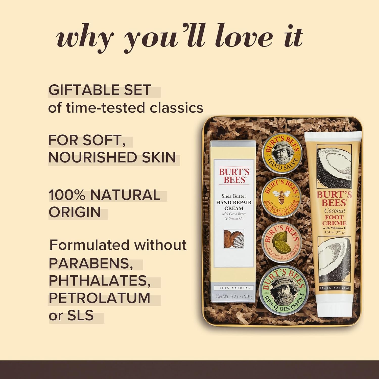 Burt's Bees Christmas Stocking Stuffers Gift Set - 6 Classic Products - Image 3