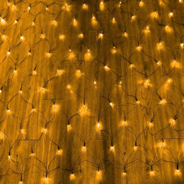 Dazzle Bright Christmas Net Lights, 360 LED 12FT x 5 FT Green Wire Waterproof Connectable Lights with 8 Modes, Christmas Outdoor Lights for Bushes Garden Party Wedding Holiday Decoration (Warm White) - Image 6