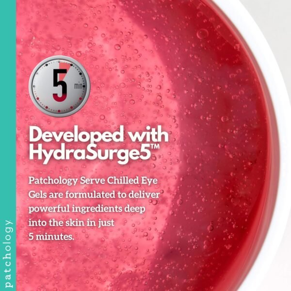 Patchology Hydrating Under Eye Patches for Dark Circles, Serve Chilled Hyaluronic Acid Serum Under Eye Mask protects and softens skin, Rose Eye Mask Skincare Treatment (5 Pairs) - Image 8
