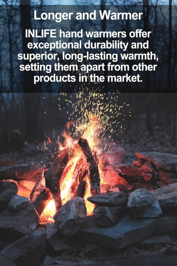INLIFE, 30 Packs, Made in Korea Hand & Body Warmers Super Warm and Long Lasting Up to 14 Hours of Heat Odorless All Natural Air Activated 3.5oz - Image 3