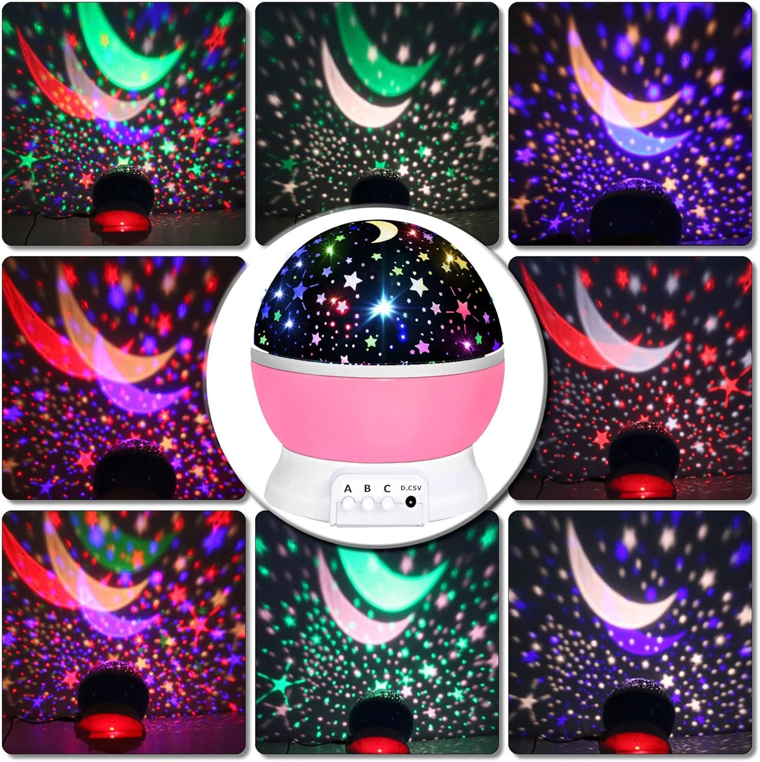 Toys for 1-10 Year Old Girls,Star Projector for Kids 2-9 Year Old Girl Gifts Toys for 3-8 Year Old Girls Christmas Gifts for 4-7 Year Old Boys Sensory Toy Birthday Gifts Stocking Stuffers for Kids - Image 3