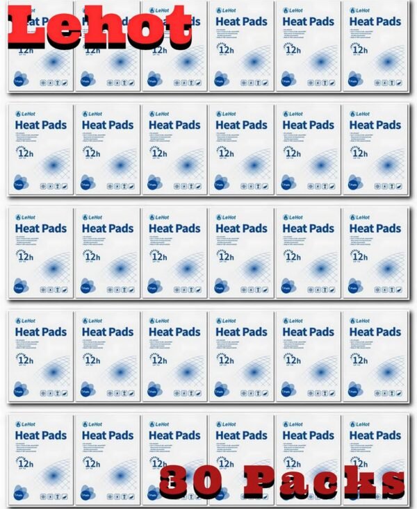 Body Warmers - 30 Packs Disposable Adhesive Heat Patches for Up to 12 Hours of Safe, Natural Heat, Ideal for Outdoor Activities Like Skiing, Hiking & More, Fastest Activation for On-The-Go Warmth. - Image 3