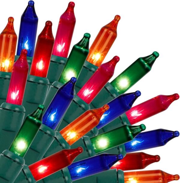 Twinkle Star Christmas Lights Outdoor, 33FT 150 Lights Multicolor Christmas Tree Lights, 120V UL Certified Incandescent Mini String Light for Xmas Decoration, Patio, Holiday, Party, Home - Image 2