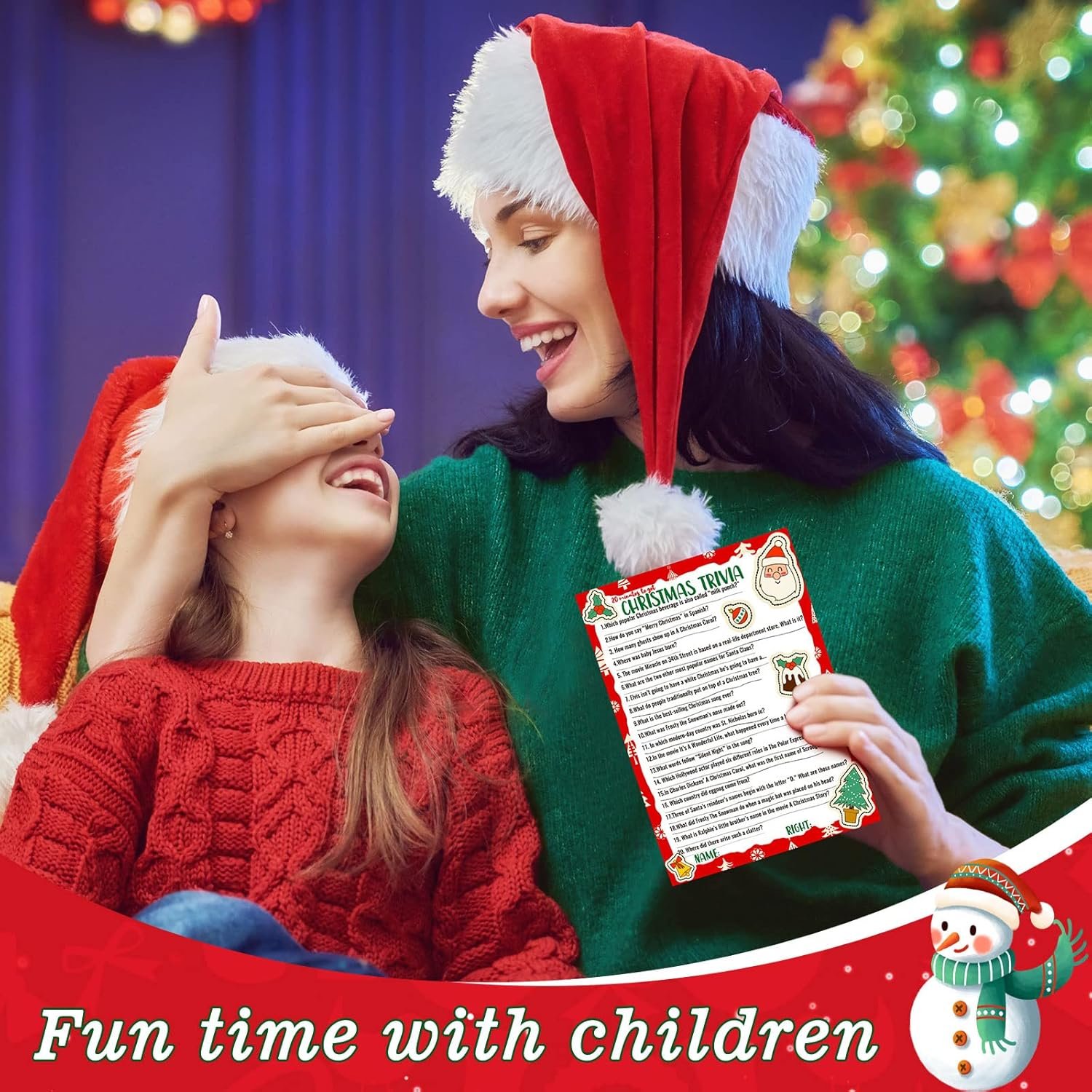 80 Pieces Christmas Trivia Games Question and Answer Cards Trivia Games for Family, Christmas Vacation Game Guessing Activity Holiday Games for Adults Coworkers Groups Christmas Party Supplies - Image 7