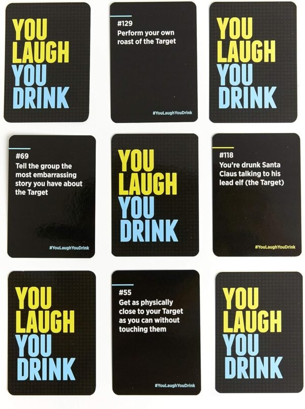 You Laugh You Drink - The Drinking Game for People Who Can't Keep a Straight Face [A Party Game] - Image 5