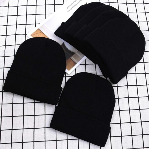 Cooraby Winter Beanie Cap Warm Knit Cuff Skull Beanie Caps for Men or Women - Image 5