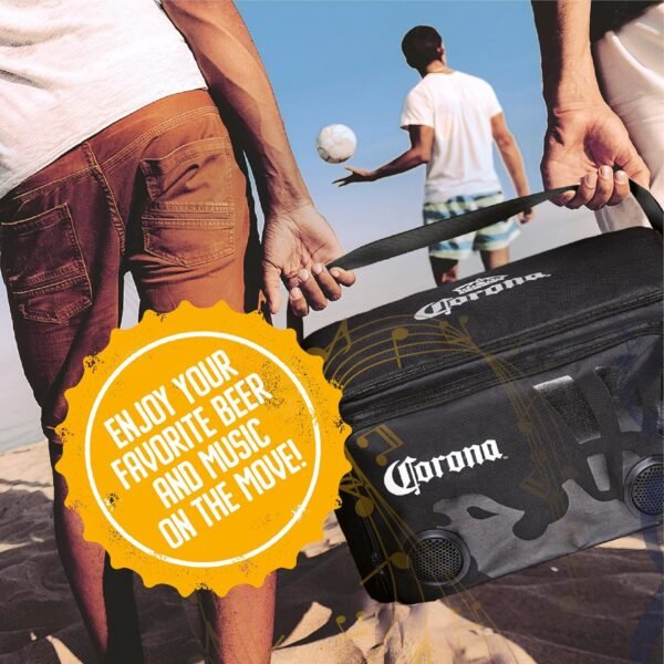 Corona Insulated Cooler with Speakers Modern Floating Cooler with Speakers Super Portable Travel Cooler Durable Speaker Cooler with Bluetooth for Parties, Festivals, Boats, and Beaches, Holds 36 cans - Image 5
