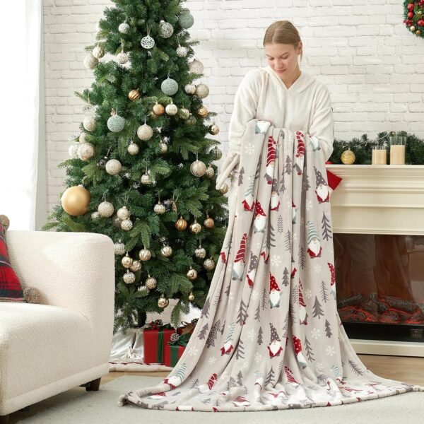 Cozy Bliss Gnome Throw Blanket Christmas Blanket Warm MilkyPlush™ Throw Blanket, Ultra Soft Cozy Throw Blanket for Couch, Sofa and Bed (Xmas Gnome, 50"x60") - Image 10