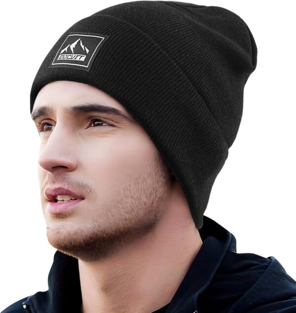 Knit Cuffed Beanie Warm Winter Hats Unisex Skull Knit Cap Fashion Ski Hat for Men and Women - Image 4