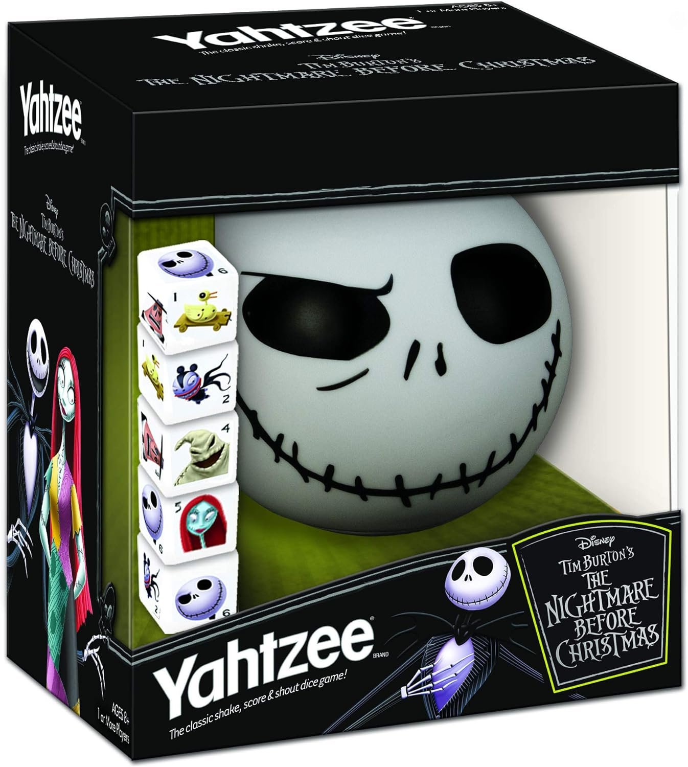 Disney Yahtzee The Nightmare Before Christmas Dice Game | Collectible Jack Skellington Toy | Family Dice Game & Travel Games - Image 2