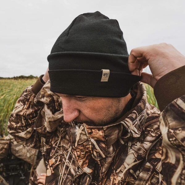 100% Merino Wool Ridge Cuff Beanie - Unisex Warm Winter Hat - Image 6