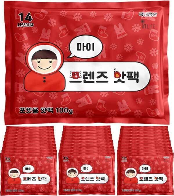 INLIFE, 30 Packs, Made in Korea Hand & Body Warmers Super Warm and Long Lasting Up to 14 Hours of Heat Odorless All Natural Air Activated 3.5oz - Image 2