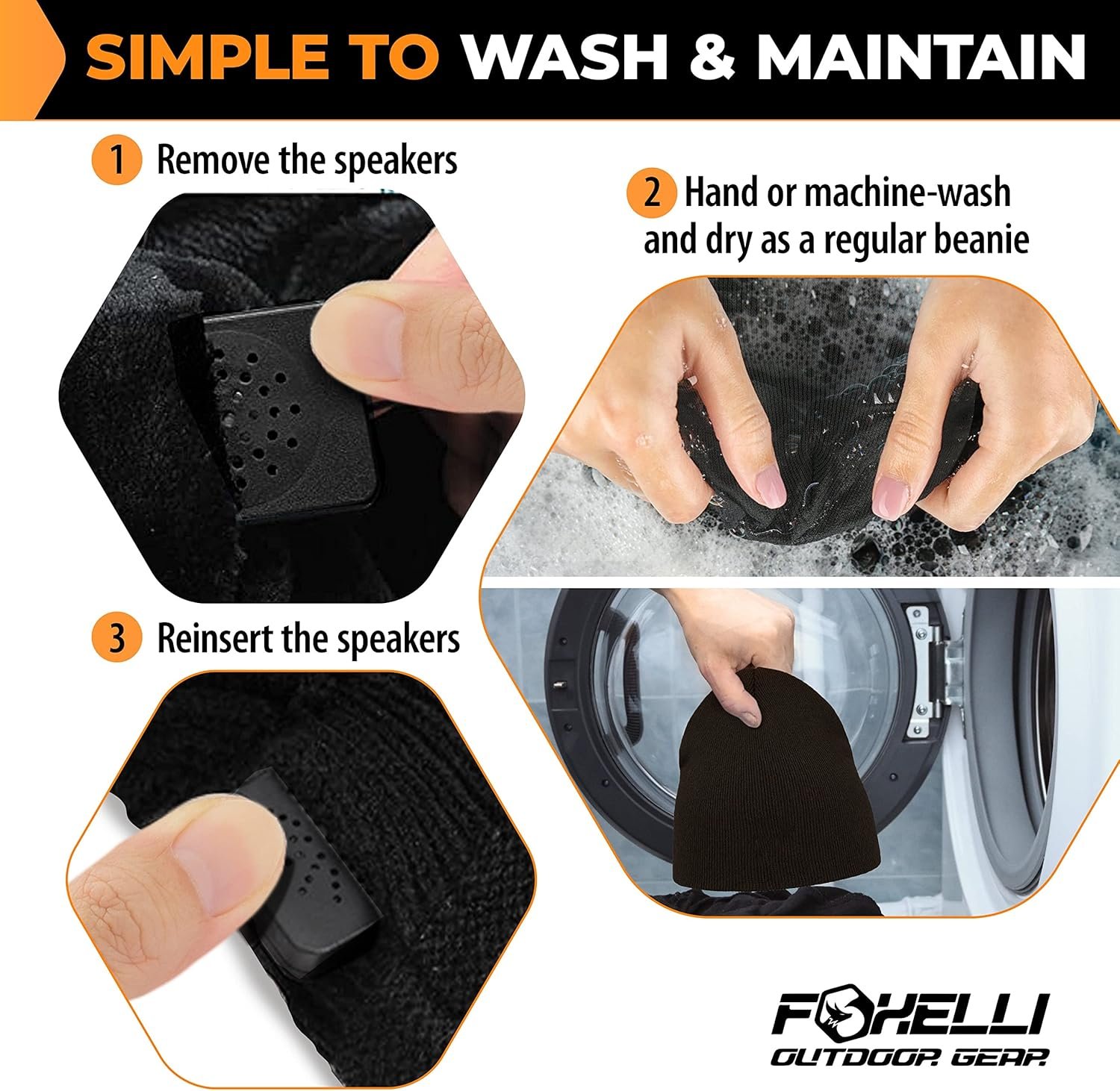 Foxelli Bluetooth Beanie Hat with Headphones Perfect Tech Gift for Men & Women - Image 7