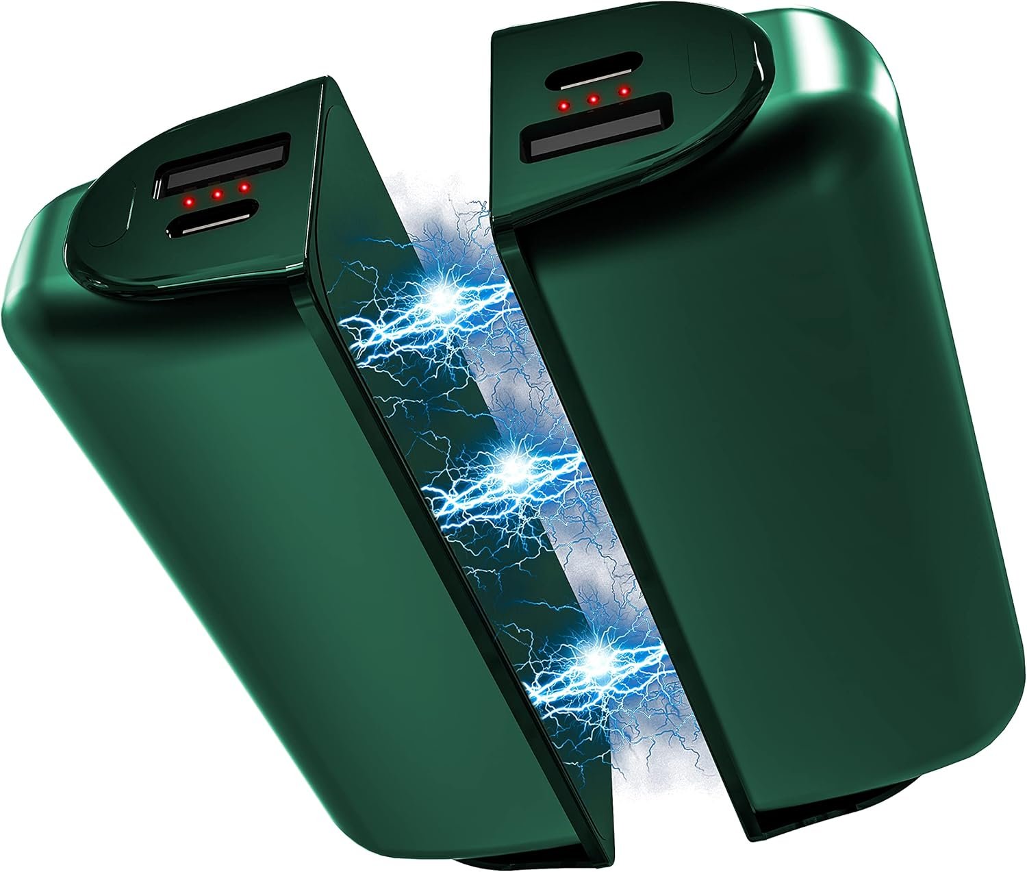 Hand Warmers Rechargeable 2 Pack,10000mAh Split-Magnetic Electric AI Handwarmer Power Bank,3 Levels, Camping,Hunting in Winter - Image 2