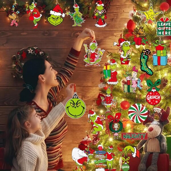 80 Pcs Christmas Tree Decorations Christmas Tree Ornaments, Christmas Tree Hanging Decorations, Christmas Ornament Decor,Christmas Tree Topper,Xmas Decorations for Tree Home Indoor - Image 4