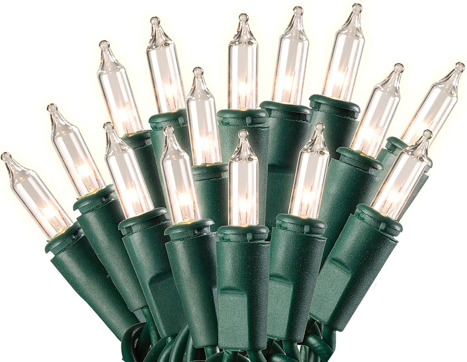 SYLVANIA Christmas Lights, Clear, 300 (2x150) Light Set, Green Wire. 64.75' Total Length, For Indoor and Outdoor use (V48150-34) - Image 3