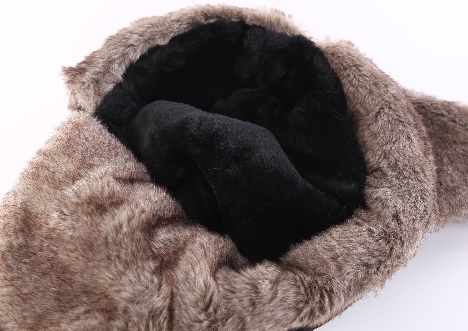 Connectyle Men's Trooper Trapper Hat Warm Winter Hats with Removable Face Mask Earflaps Faux Fur Hunting Outdoor Hat - Image 7