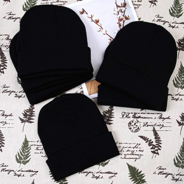 Cooraby Winter Beanie Cap Warm Knit Cuff Skull Beanie Caps for Men or Women - Image 8