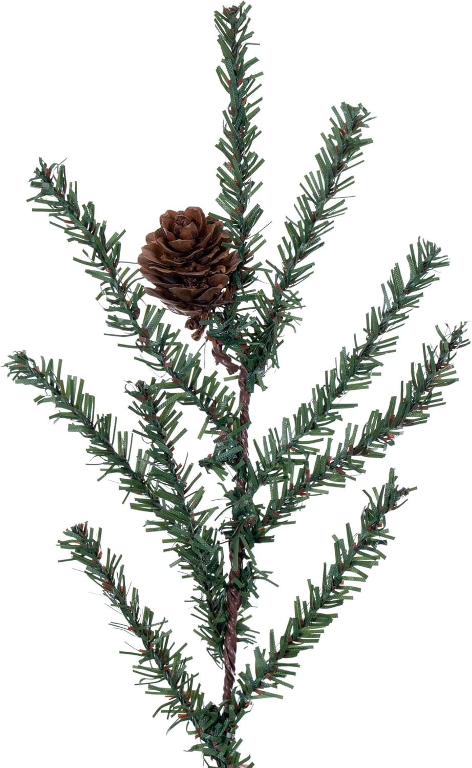 Vickerman 30" Caramel Pine Artificial Christmas Tree Unlit- Featuring 684 PVC Tips - Pine Cone Accented - Seasonal Indoor Home Decor with Decorative Burlap Base - Image 5
