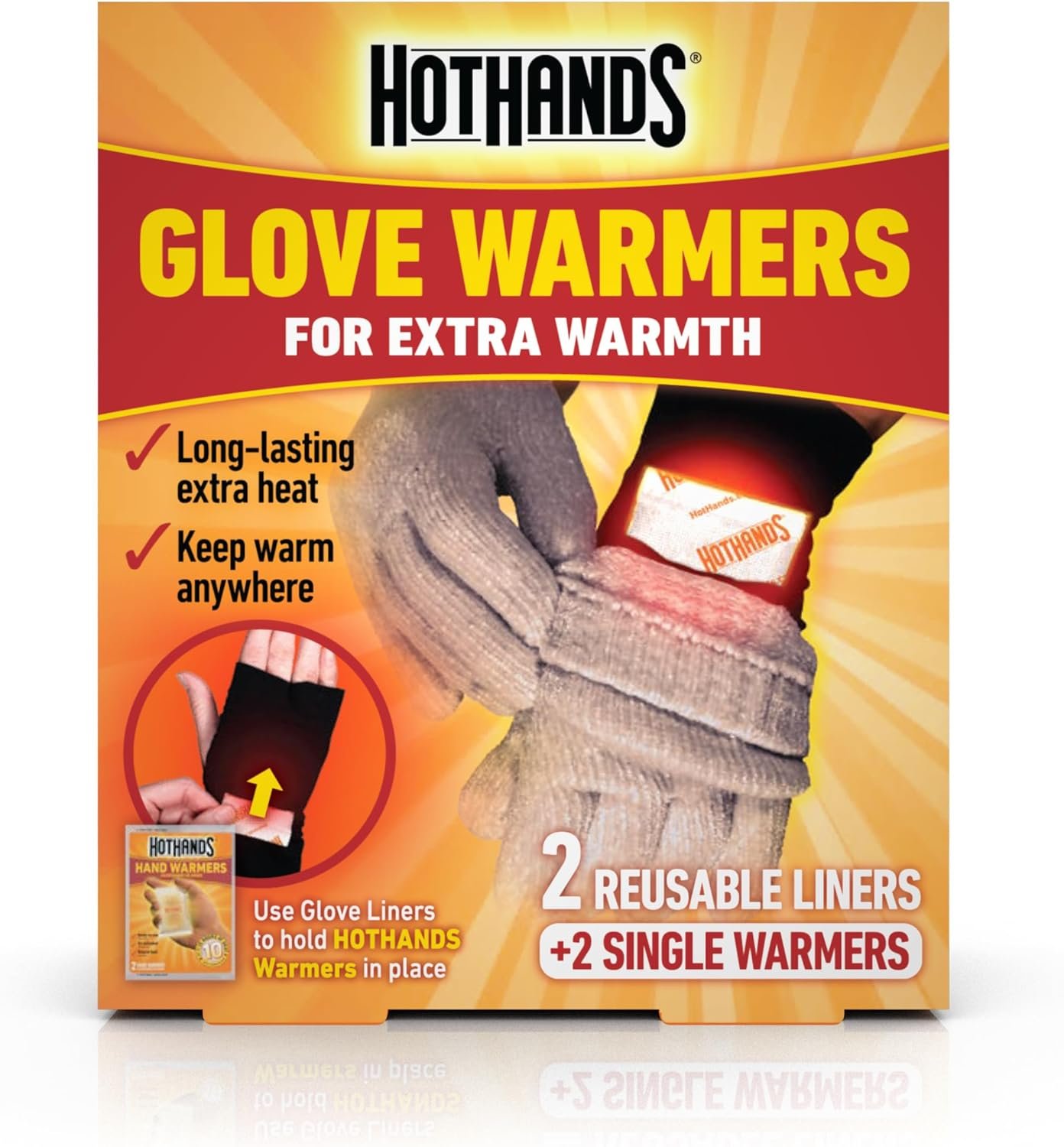 HotHands Glove Warmers - Stretchy and Comfortable, Built in Pockets for HotHands Hand Warmers - Easy to Use and Convenient to Wear - Image 2