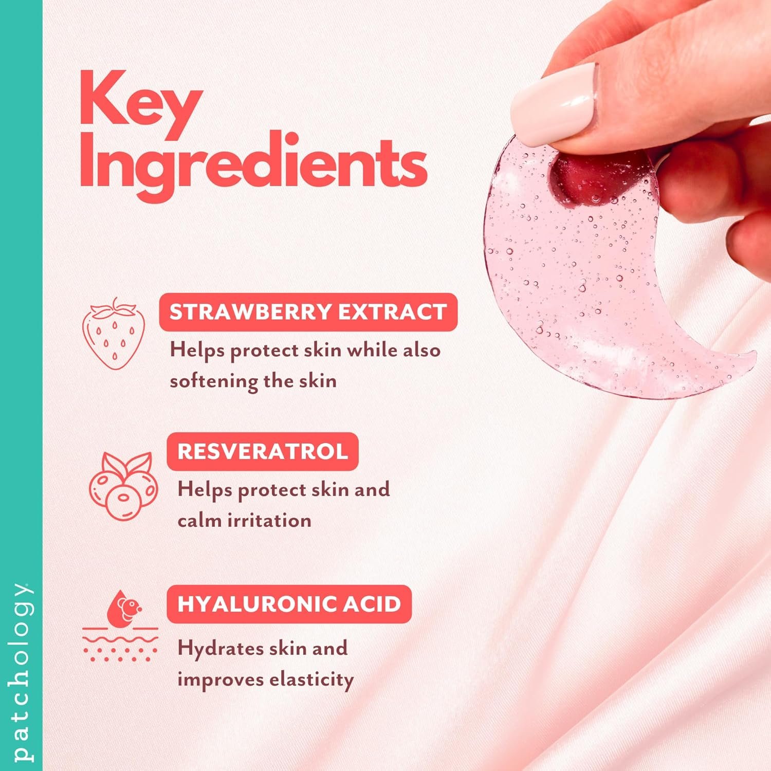 Patchology Hydrating Under Eye Patches for Dark Circles, Serve Chilled Hyaluronic Acid Serum Under Eye Mask protects and softens skin, Rose Eye Mask Skincare Treatment (5 Pairs) - Image 5