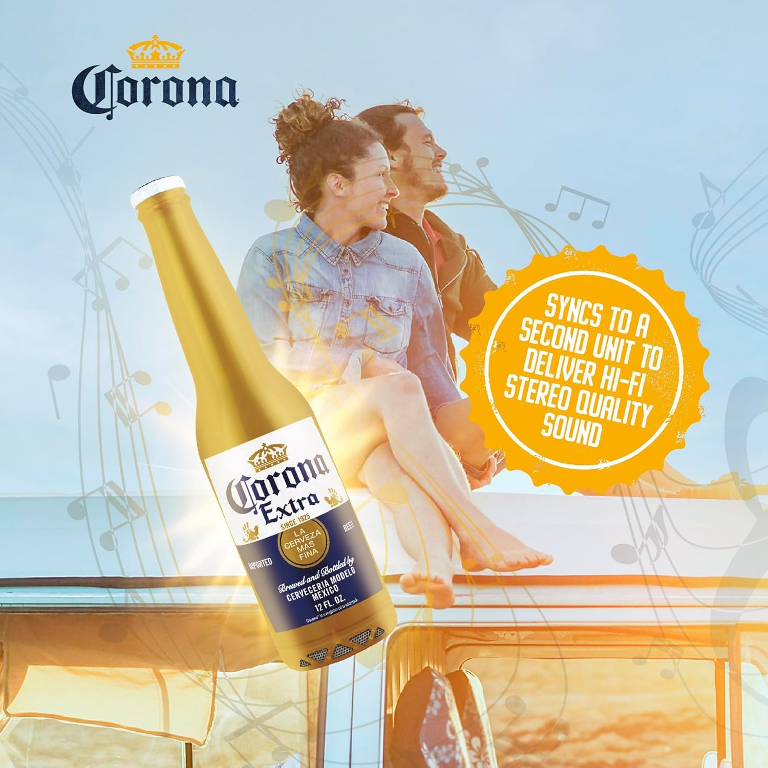 Corona Beer Bottle Bluetooth Beer Bottle Speaker Bluetooth Bottle Speaker Portable Wireless Speaker Portable Travel Stereo Speaker for Outdoor and Indoor Activities - Image 8