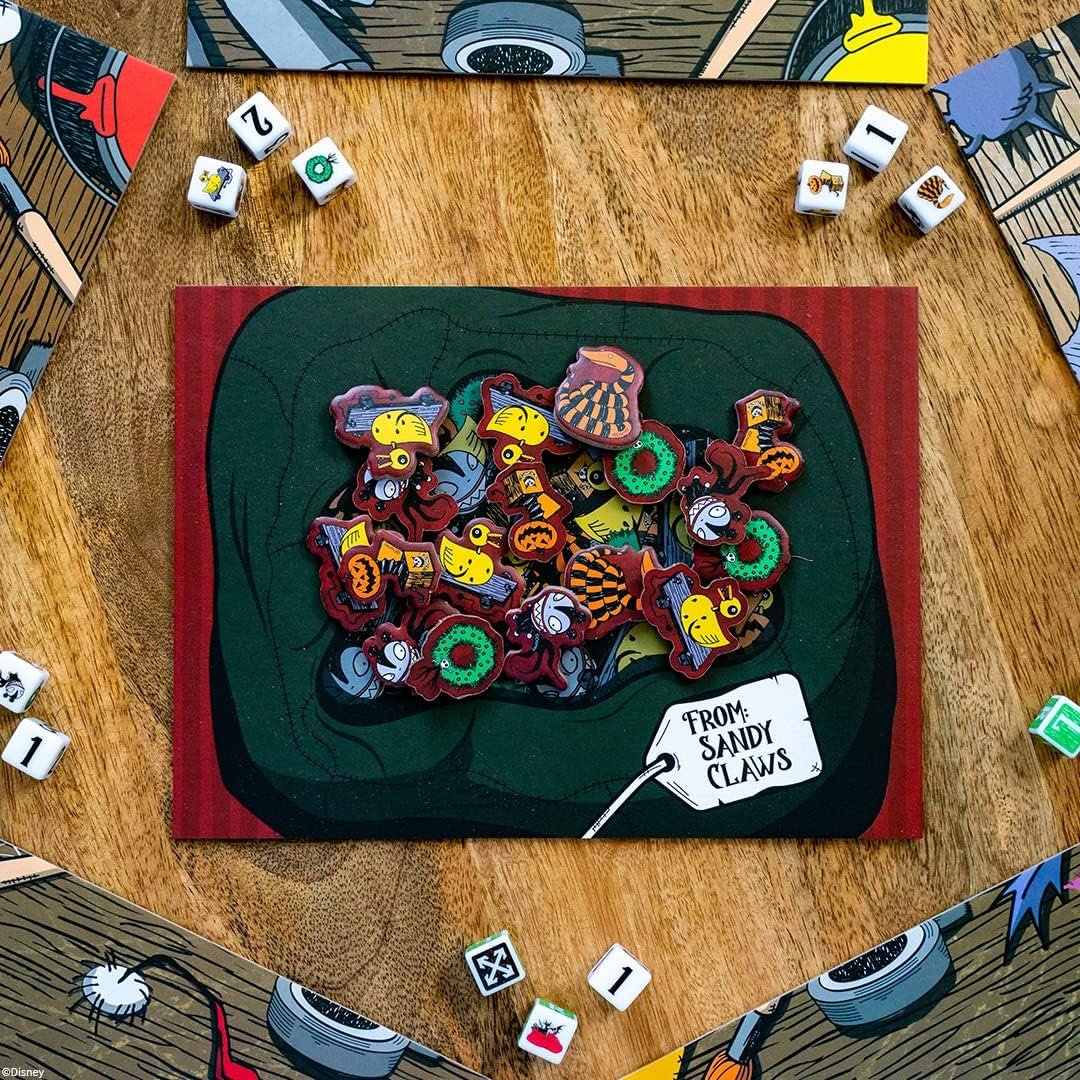 Disney Tim Burton’s The Nightmare Before Christmas Merry Madness | Quick-Rolling Family Dice Game | Great Kids & Family Board Game | Officially-Licensed Merchandise - Image 6