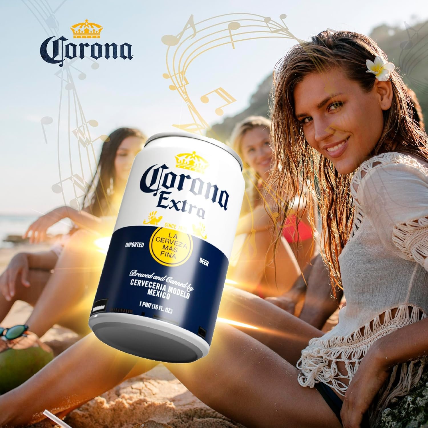 Corona Can Beer Bluetooth Can Shaped Speaker Bluetooth Bottle Speaker Portable Wireless Speaker Portable Travel Stereo Speaker for Outdoor and Indoor Activities - Image 5