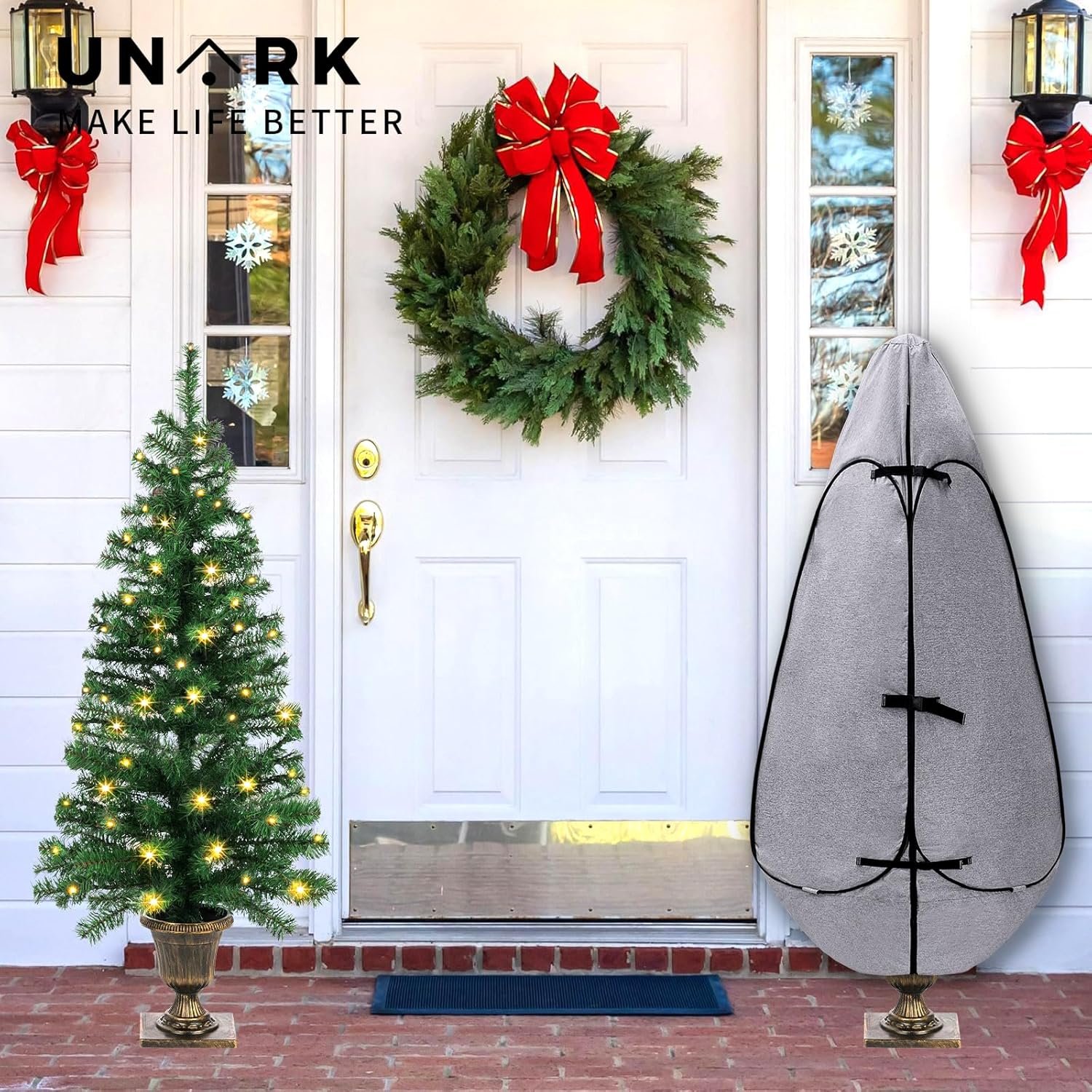 Upright Christmas Tree Storage Bag 7.5 Ft, Artificial Christmas Tree Storage Bag, Christmas Tree Cover for Upright Storage Fit 6 Ft / 6.5 Ft / 7 Ft / 7.5 Christmas Tree Storage Bag 6.5ft - Image 7
