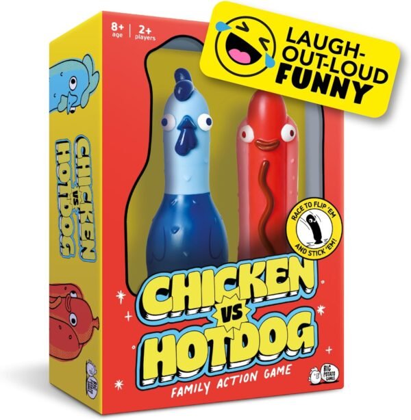 Big Potato Chicken vs Hotdog: The Ultimate Challenge Party Game for Flipping-Fun Families, Board Game for Game Nights - Image 2