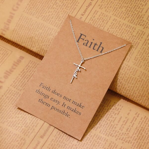 Lcherry Faith Cross Necklace for Women Religious Gifts for Women Christian Jewelry Gifts for Women - Image 6