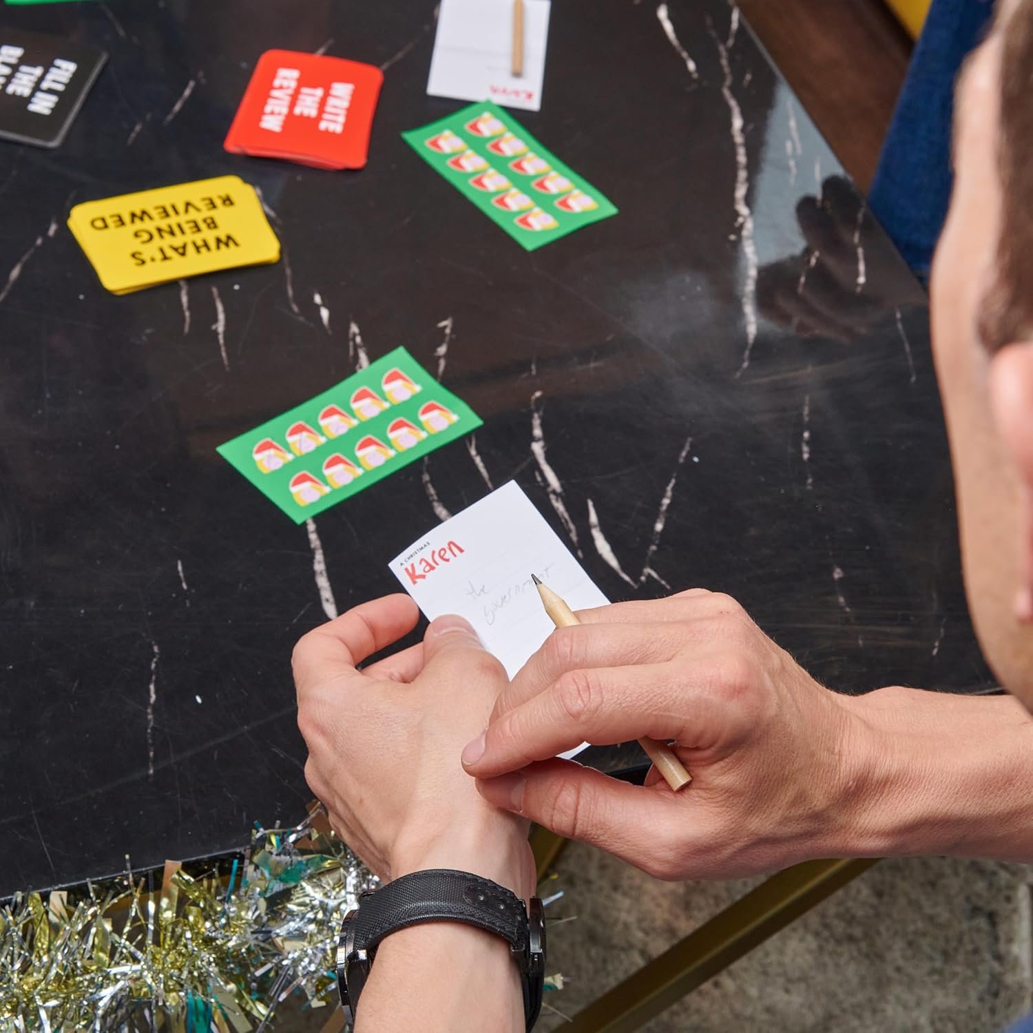 A Christmas Karen Party Game - Festive Bluffing Game with One-Star Reviews! Hilarious Game for Family Game Night, Ages 14+, 3-10 Players, 20-30 Minute Playtime, Made - Image 7