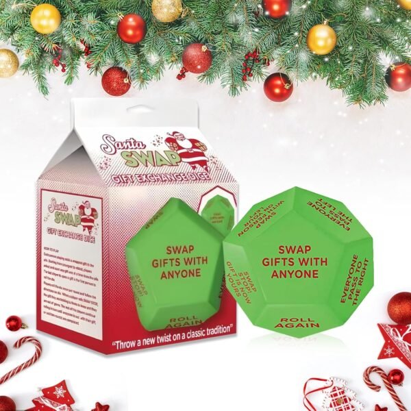 Santa Swap Gift Exchange Dice,2025 New Exchange Dice Game, Christmas Party Gift Exchange Dice Game, 12 Different Sides Gift Exchange Game, Christmas Group Party Game (a-1pc) - Image 2