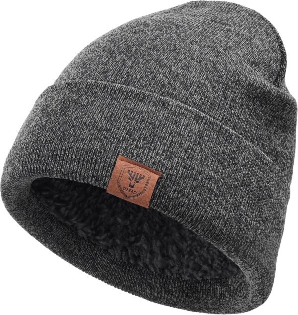 OZERO Winter Beanie Daily Hat - Thermal Polar Fleece Ski Stocking Skull Cap for Men and Women - Image 2