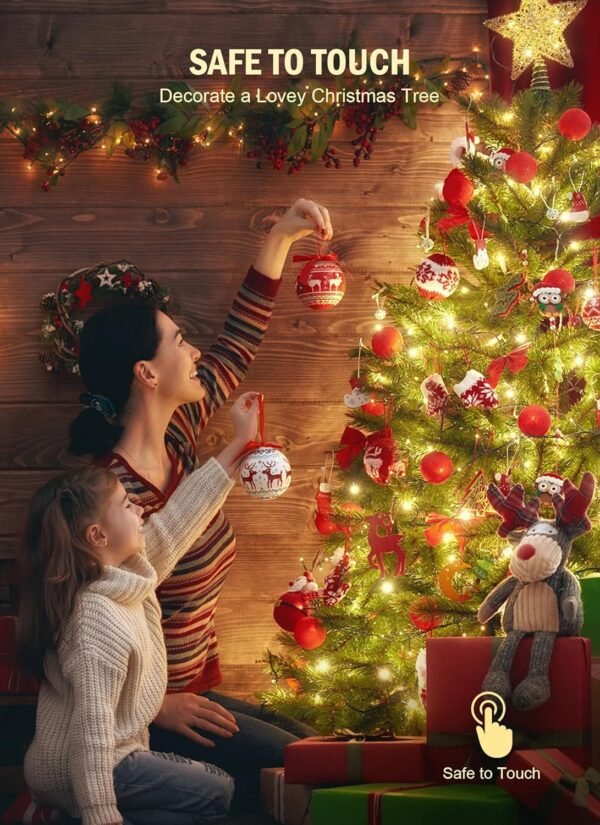 Christmas Tree Lights Outdoor Cluster Lights - 1000 LED 50 Ft Christmas Firecrackers String Lights, 12 Modes Timer Remote Waterproof Plug in Twinkle Fairy Lights for Xmas Tree Garland Window Party - Image 8