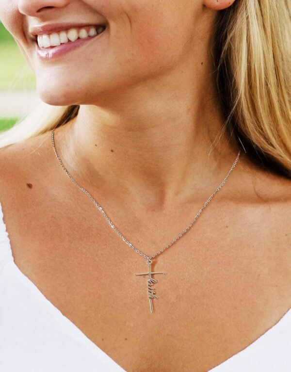 Lcherry Faith Cross Necklace for Women Religious Gifts for Women Christian Jewelry Gifts for Women - Image 3